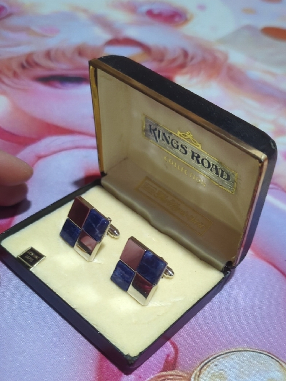 Vintage Kings Road Lapis Lazuli Cufflinks – Sears Men’s Store - Picture 13 of 15